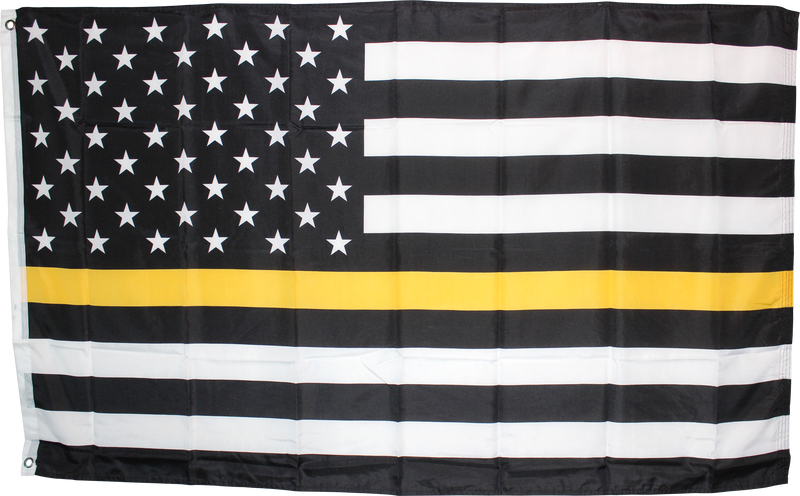 USA Thin Gold LIne USA Dispatcher Memorial Flag Rough Tex ® 100D 3'X5'