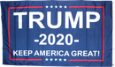 TRUMP 2020 KEEP AMERICA GREAT double sided BLUE 3'X5' Rough Tex ® Flags 100D