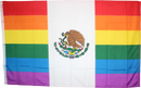 Mexico Rainbow 3'X5' Flag ROUGH TEX® 100D
