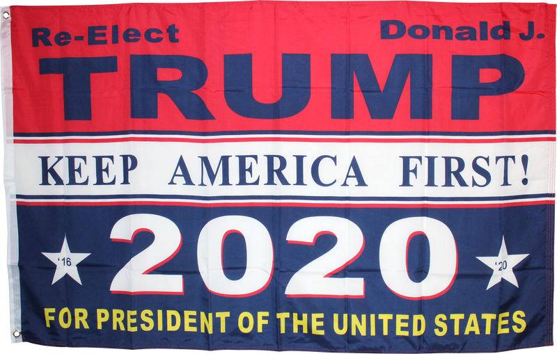 Re-Elect Donald J. Trump 2020 For President Of The United States 3'X5' Rough Tex® 100D