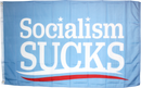 SOCIALISM SUCKS 2'X3' FLAG 100D ROUGH TEX ®