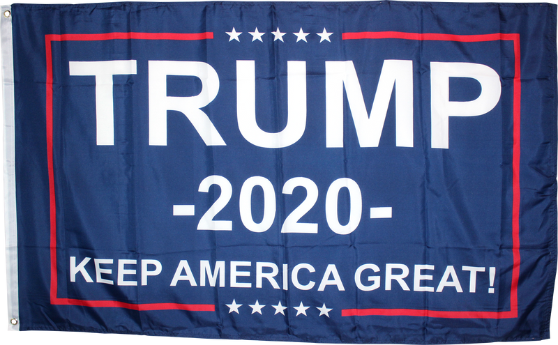 3'X5' TRUMP 2020 KEEP AMERICA GREAT BLUE FLAG 100D ROUGH TEX ®