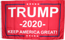 Trump 2020 Keep America Great Red 3'X5' Rough Tex® 100D