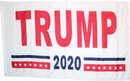 Trump 2020 White 3'X5' Flag- Rough Tex® 100D