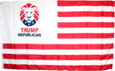 TRUMP REPUBLICAN LION CREST US AMERICAN STRIPES 3'x5' Flag Rough Tex ®100D