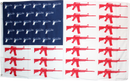 USA Guns Red White And Blue- 3'X'5 100D ROUGH TEX ®