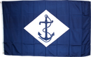 UNITED STATES NAVY WHITE DIAMOND AND ANCHOR 1864-1959 100D Rough Tex ® 3'X5' Flag American History