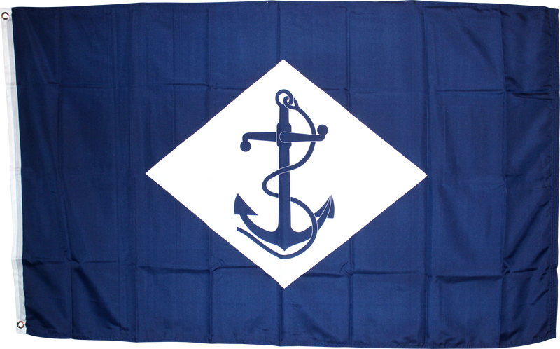 UNITED STATES NAVY WHITE DIAMOND AND ANCHOR 1864-1959 100D Rough Tex ® 3'X5' Flag American History