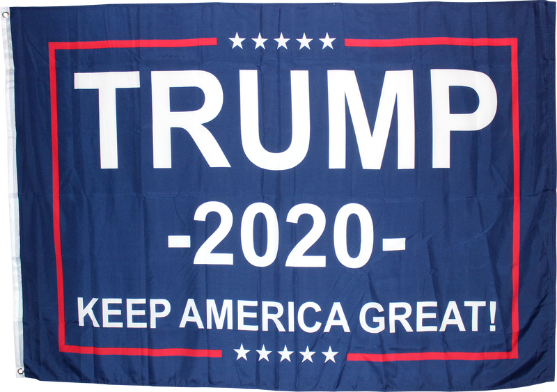 TRUMP 2020 KEEP AMERICA GREAT BLUE 3'X5' Flag Rough Tex ® 100D