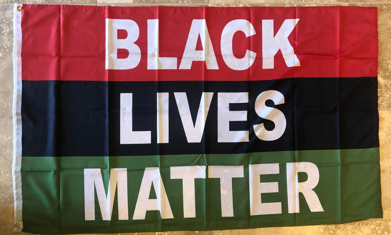 African American "Black Lives Matter" Movement Pan-African 3'x5' Rough Tex ® 100D Flags