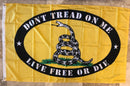 Don't Tread On Me Gadsden Live Free Or Die Banner 3'x5' 100D Flag Rough Tex ®