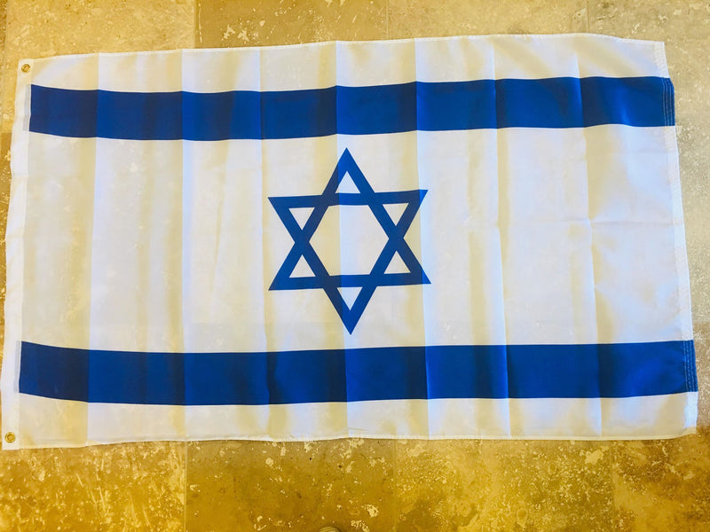 ISRAEL FLAG 3X5 100D  ROUGH TEX ISRAELI OFFICIAL FLAGS