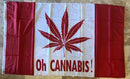 Oh Cannabis Canada Marijuana Flag 3X5 100D  Rough Tex ®