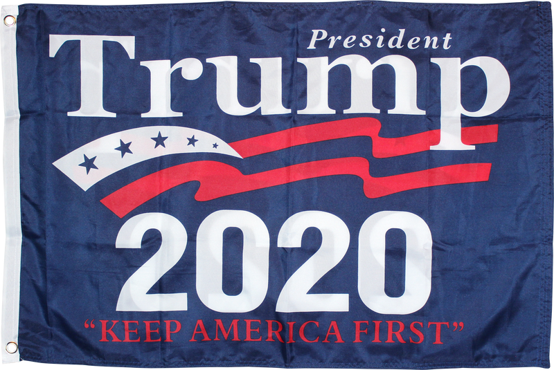 2x3 Pres. Trump 2020 Flag Double Sided President Trump 2020 Official Campaign Flag Rough Tex ® 2'x3' 100D