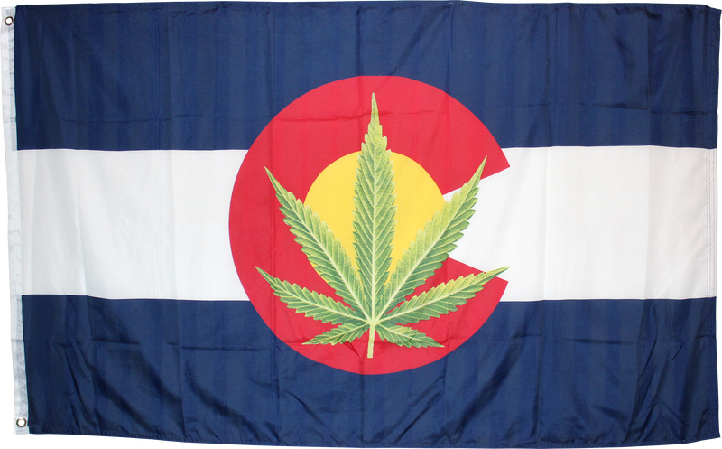 Colorado Marijuana Flag 3X5 100D ROUGH TEX ® NYLON