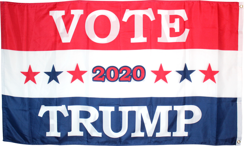 VOTE 2020 TRUMP AMERICAN BLUE RED WHITE- DOUBLE SIDED 3x5 Feet Flag Rough Tex ® Flags 100D