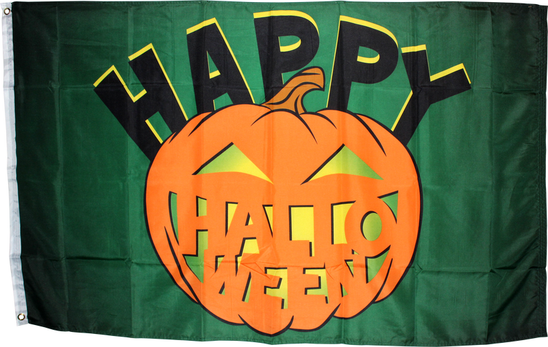 3'X5' Happy Halloween Jack O Lantern Rough Tex® 100D