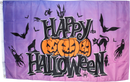 3'x5' Happy Halloween Purple Flag 100D ROUGH TEX ®