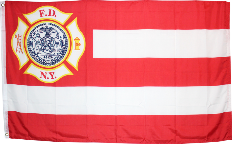 New York Fire Department Flag Rough Tex ® 3'x5' 100D Flags