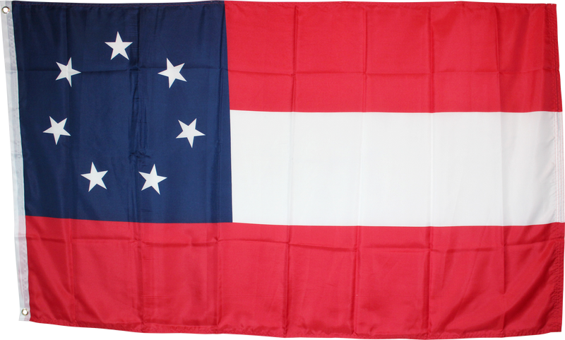 Stars & Bars 1st National 7 Stars 3'x5' 100D ROUGH TEX ®