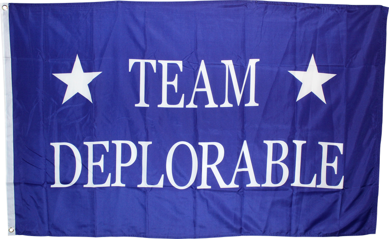 Team Deplorable 3'X5' Double Sided Flag ROUGH TEX ® 100D