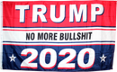 Trump 2020 No More Bullshit Red White Blue Flag- 3'X5' Rough Tex® 100D