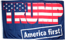 Trump America First 5'X8' Flag Rough Tex® 68D Nylon (With Three Grommets)