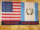 USA AMERICAN GUATEMALAN FRIENDSHIP FLAG US GUATEMALA 3X5 FEET ROUGH TEX 100D