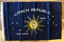 Key West Conch Republic Flag 2X3 FEET ROUGH TEX ® 100D
