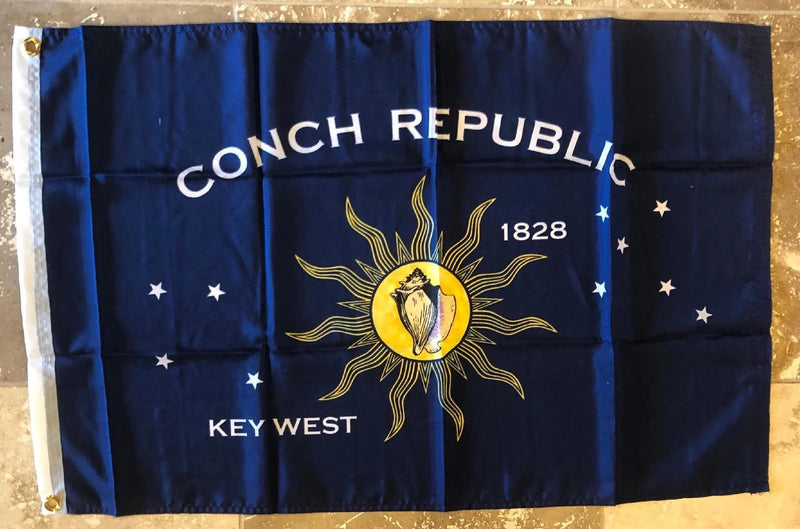 Key West Conch Republic Flag 2X3 FEET ROUGH TEX ® 100D