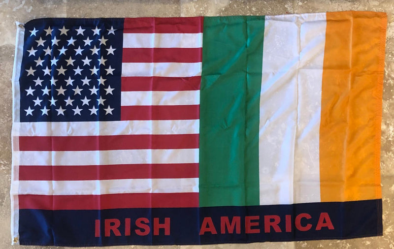 Irish American Friendship 3'x5' 100D Flag Rough Tex ®