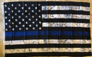 USA POLICE MEMORIAL VINTAGE BLUE LINE 3'x5' 100D Flag Rough Tex ® American History