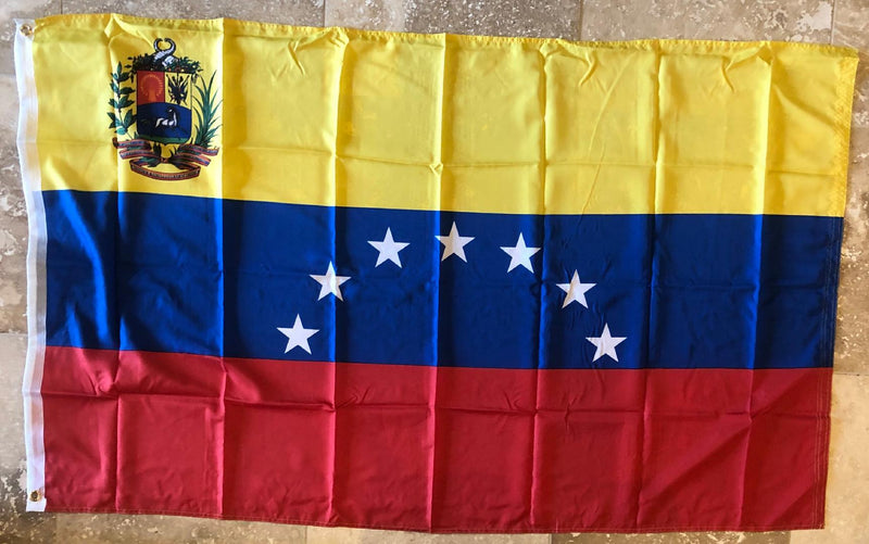 Venezuela 1950-2006 Seven Stars Official Crest 3'x5' 100D International Flag Rough Tex ®