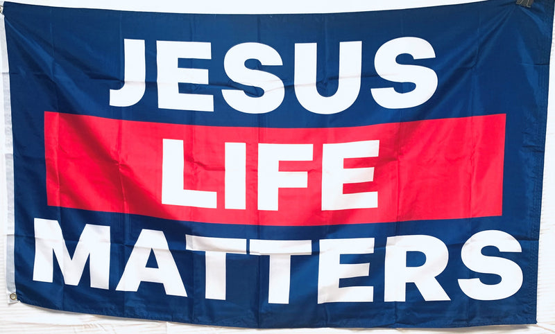 Jesus Life Matters 3'X5' Flag ROUGH TEX® 100D