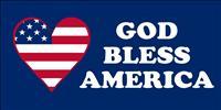 God Bless America Bumper Sticker sold by the pack of 50