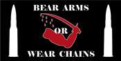 Bear Arms Or Wear Chains Bumper Sticker