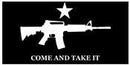 M4 Come & Take It Bumper Sticker - Black