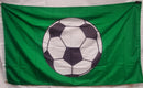 Soccer Ball Green 3'X5' Flag ROUGH TEX® 100D