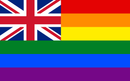 United Kingdom Union Rainbow Pride 3'X5' Flag ROUGH TEX® 100D