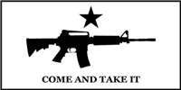 M4 Come & Take It Bumper Sticker - White Made in USA