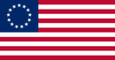 All American Betsy Ross Banner 5' Foot 1" Diameter Hard Wood Flag Pole Set Wood Ball Top