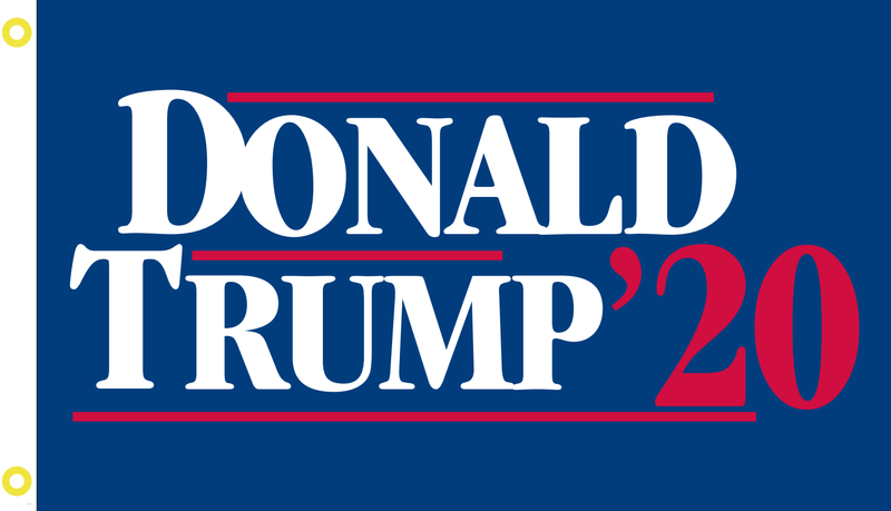 12INCH X 18INCH 100D DONALD TRUMP 20 FLAG WITH STICK