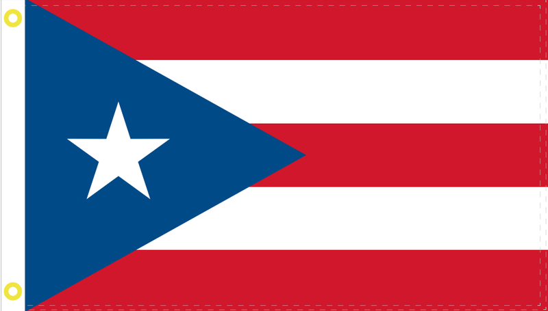 12INCH X 18INCH 100D PUERTO RICO 1952 INDEPENDENCE FLAG WITH GROMMETS