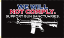 12INCH X 18INCH 100D WE WILL NOT COMPLY M4 FLAG WITH GROMMETS