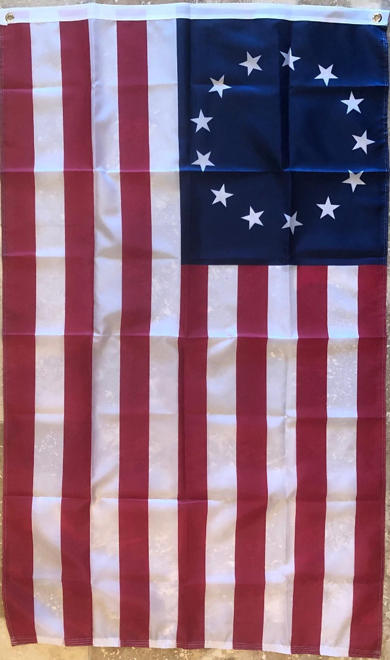 BETSY ROSS 5'x8' cotton historical American sewn FLAG 5x8