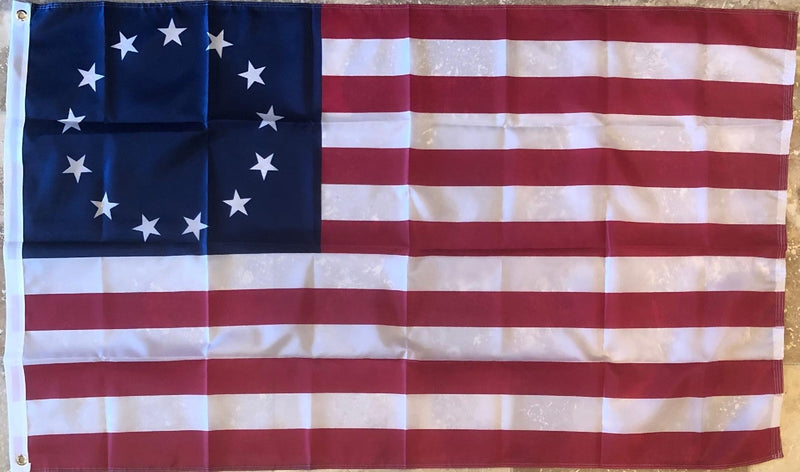 Betsy Ross 28x40 Inch House Banner Flag with Grommets Rough Tex 150D Nylon ® Americana