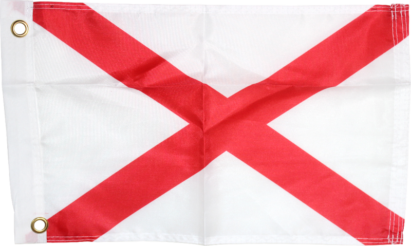 Alabama Official State Flag 150D Rough Tex ® Nylon 12x18 Inches Boat Flags