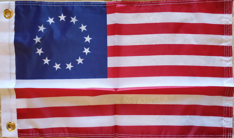 Betsy Ross 12"x18" Inches Boat Flags 150D Flag Rough Tex ® Expertly Printed