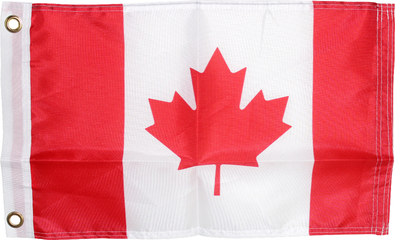 Canada Canadian Flag 150D Rough Tex ® Nylon 12x18 Inches Boat Flags