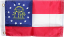 State of Georgia Flag 150D Rough Tex ® Nylon 12x18 Inches Boat Flags
